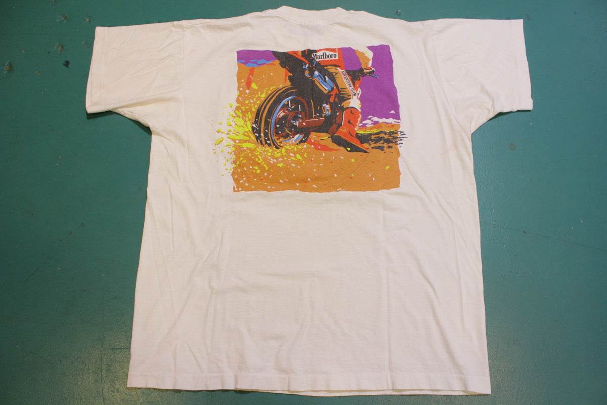 Marlboro Adventure Team Motocross Motorcycle Vintage 90's Single Stitch T-Shirt