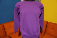 Purple Blank Sweatshirt Made In USA 1980's Hanes Activewear