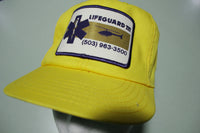 Lifeguard III Vintage 80's Adjustable Back Snapback Trucker Hat