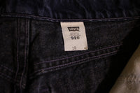 Levis Orange Tab 920 Vintage Jean Shorts. 80's USA Made. Mint Dark Indigo!