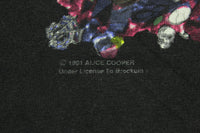 Alice Cooper Vintage Hey Stoopid 1991 Brockum Licensed 90's Tour Band Concert T-Shirt