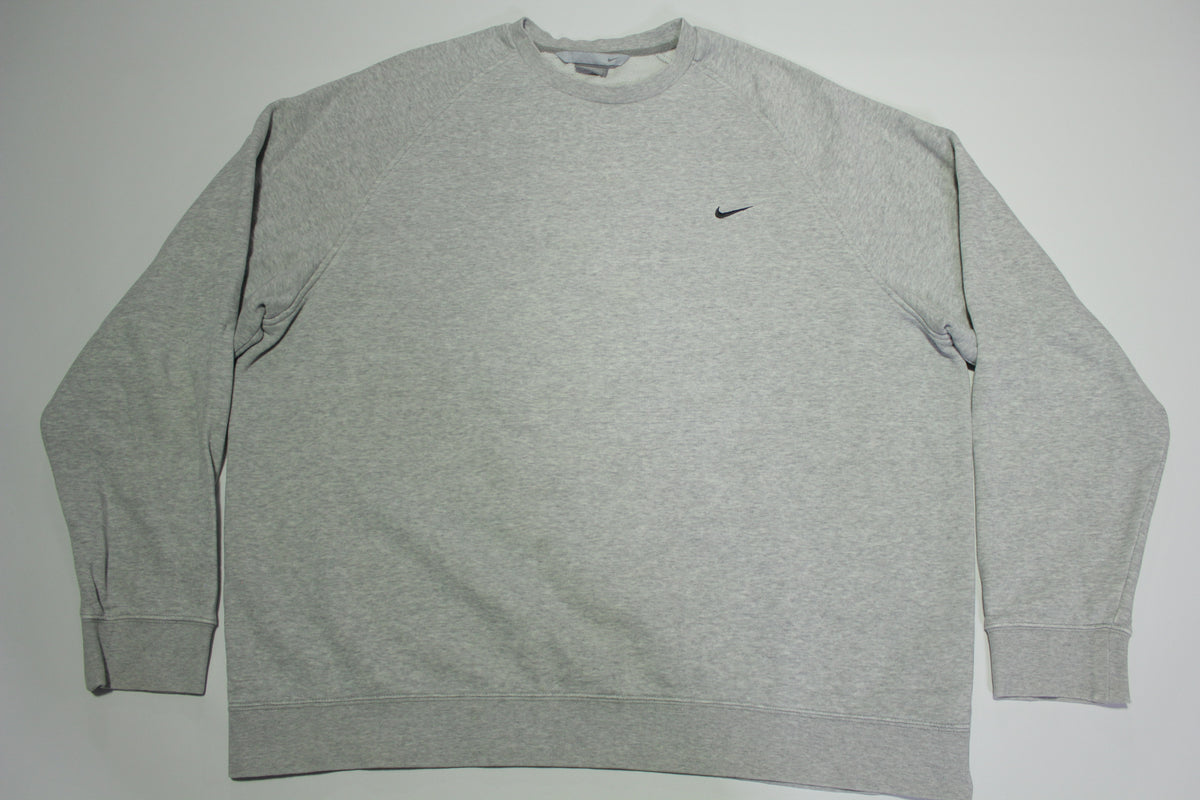 Nike Embroidered Y2K Mini Swoosh Check Basic Essential Crewneck Sweatshirt