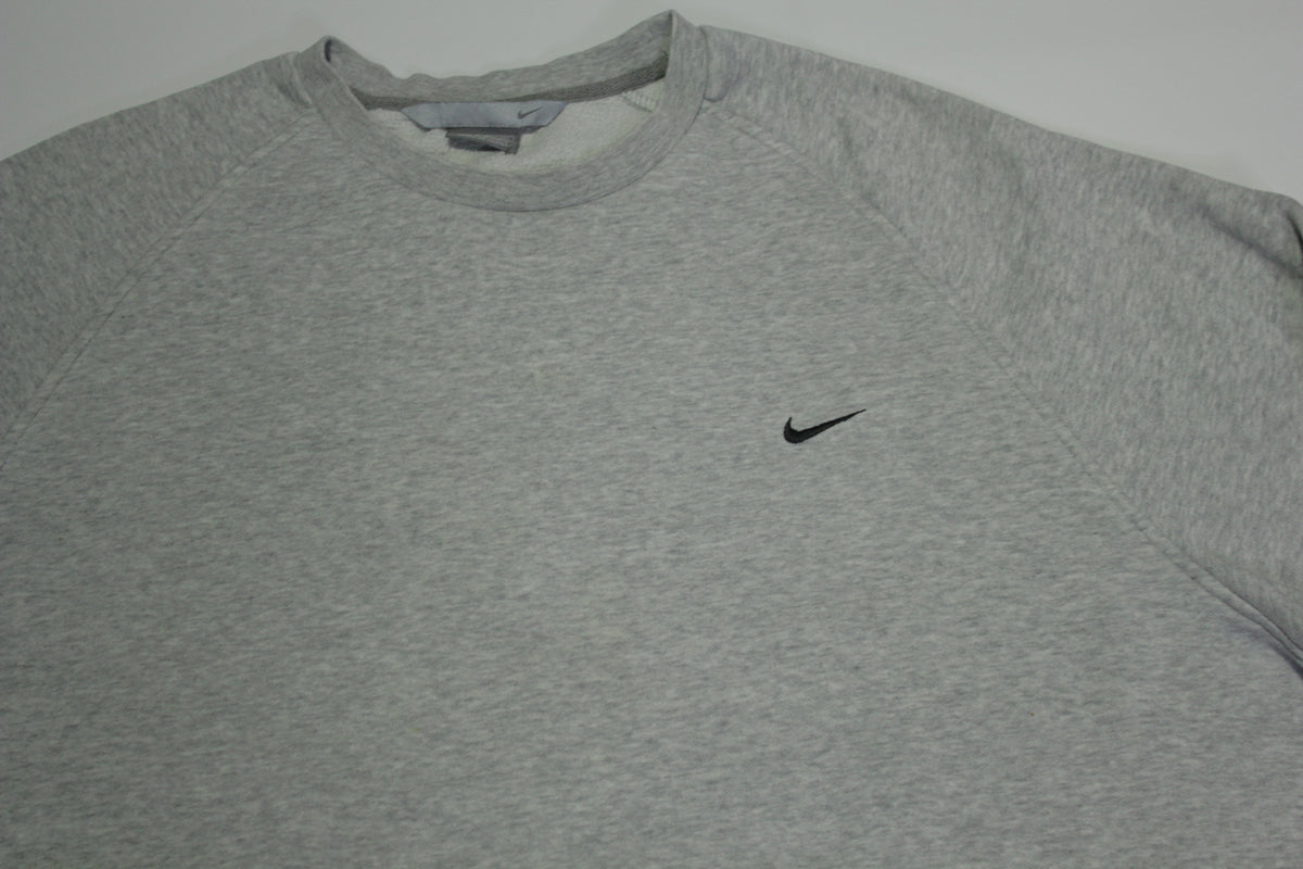 Nike Embroidered Y2K Mini Swoosh Check Basic Essential Crewneck Sweatshirt