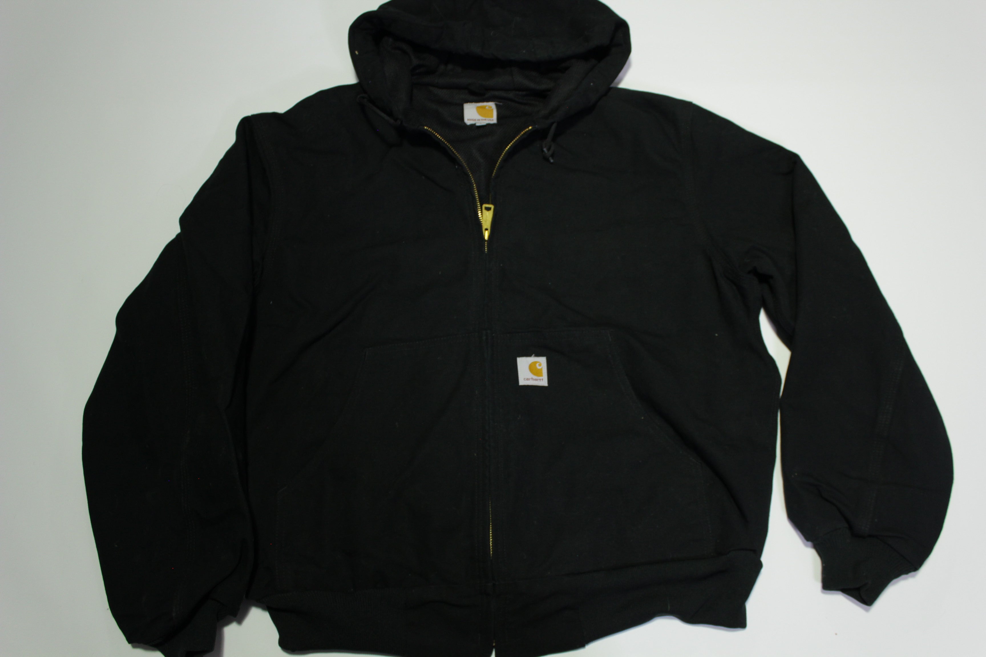 Carhartt canvas hooded jacket hot sale