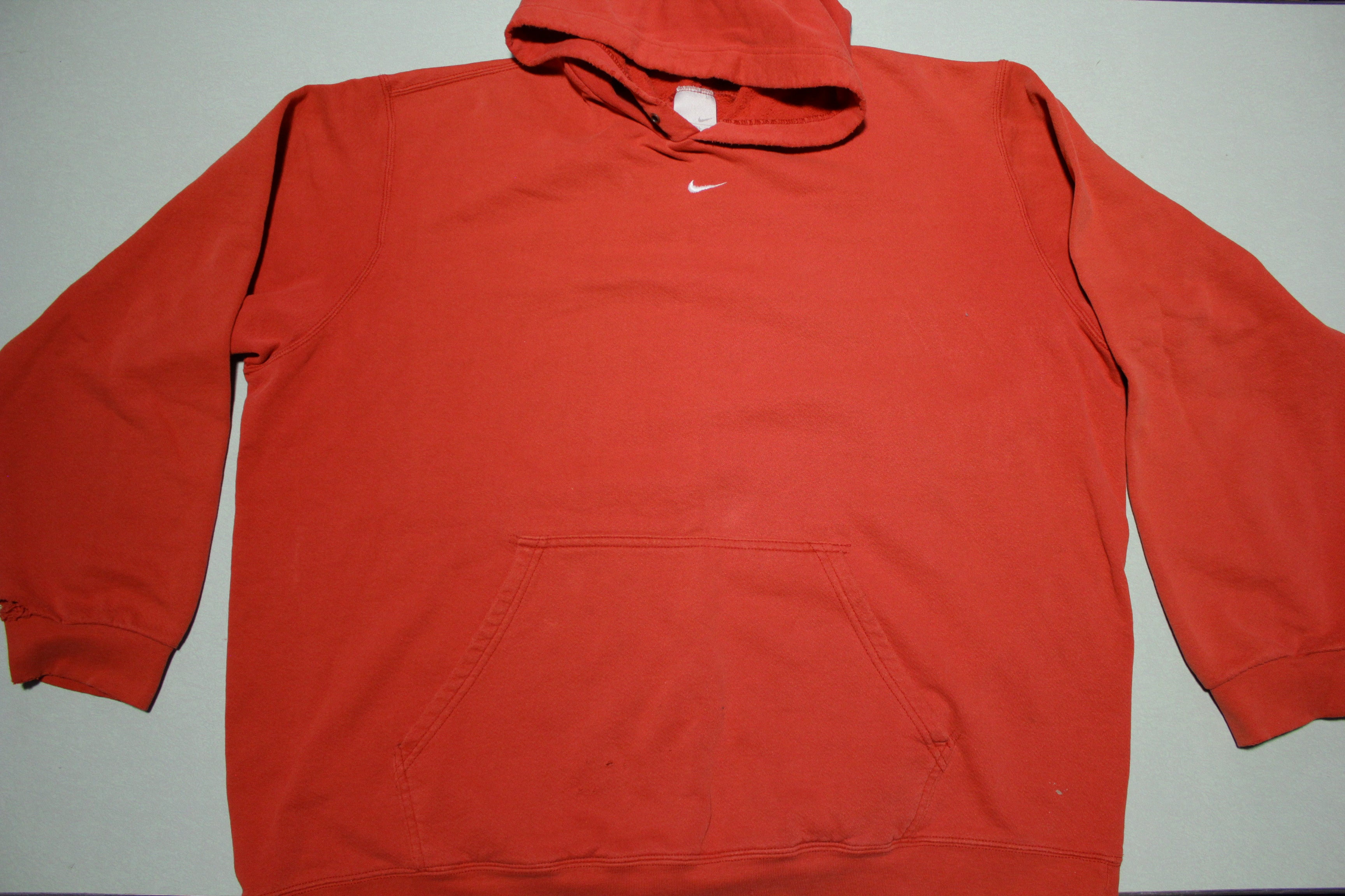 Nike Vintage 00's Y2K Center Swoosh Check Red Hoodie Sweatshirt ...