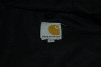 Carhartt J131 Thermal Lined Canvas Made in USA Hooded Work Jacket