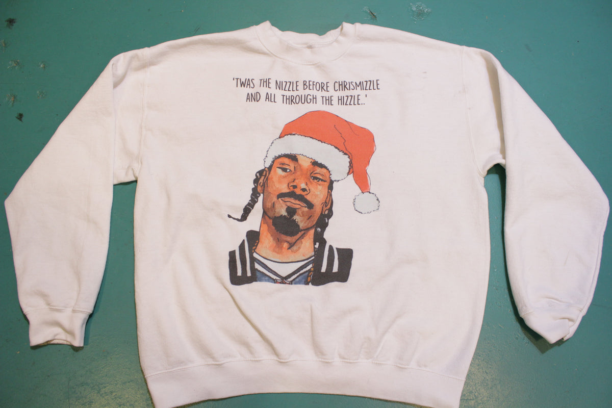 Snoop Dogg Cartoon Vintage Funny Christmas Hizzle Rap Sweatshirt