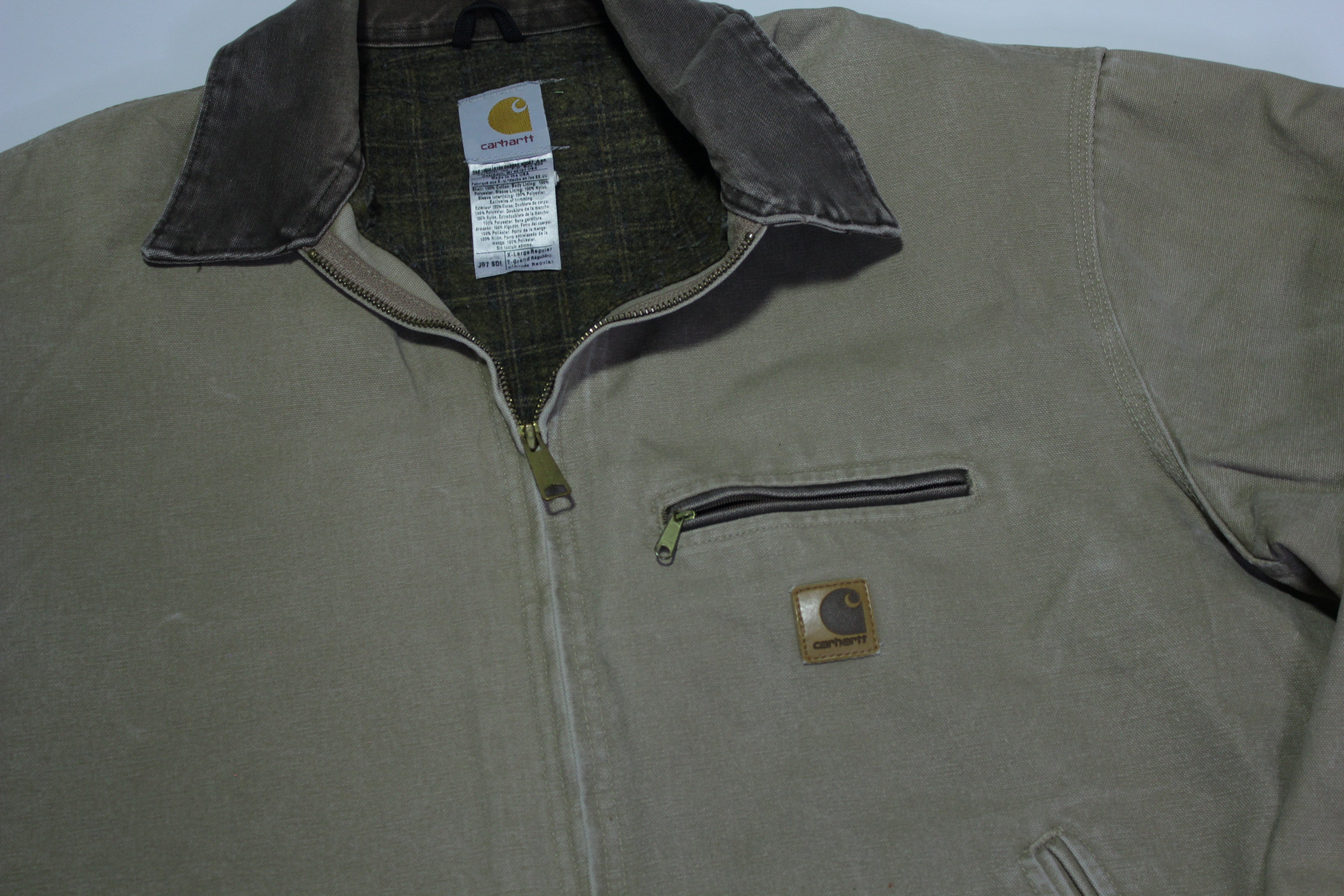 Carhartt sandstone outlet detroit jacket moss