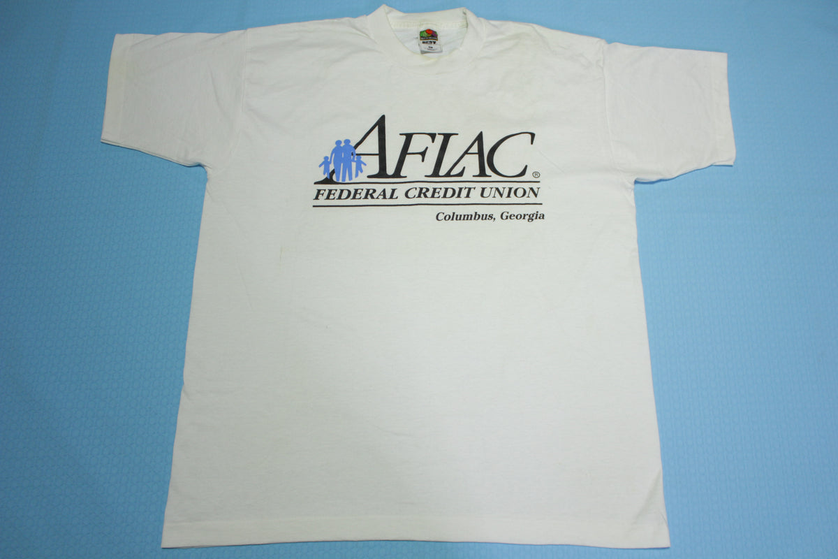 AFLAC Federal Credit Union Columbus Georgia Vintage 90's USA Single Stitch FOTL T-Shirt