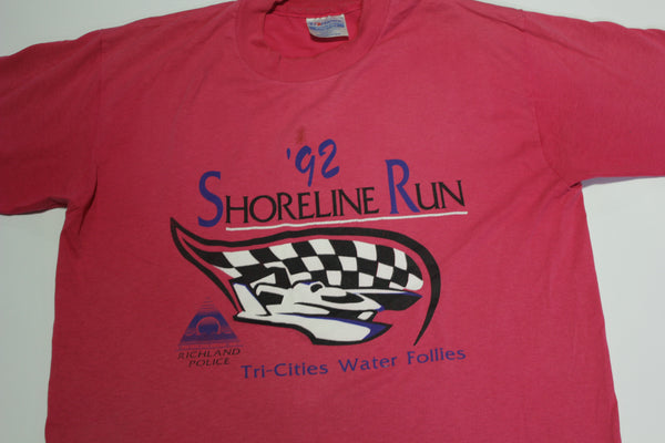 Shoreline Run 1992 Vintage Tri-Cities Hydro Plane Water Follies 90's USA T-Shirt