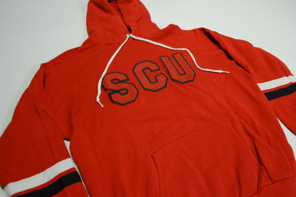 Santa Clara University SCU Vintage 80's Jerzees USA Collegiate Hoodie Sweatshirt