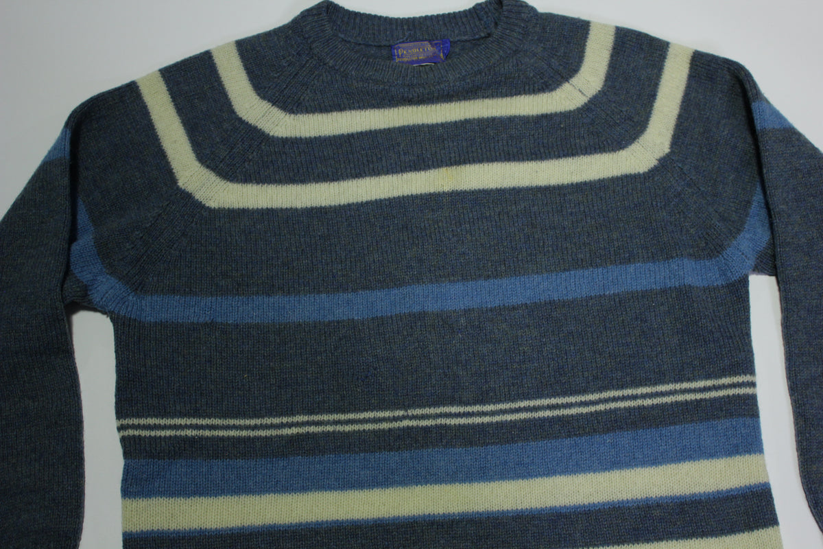 Pendleton Woolen Mills Vintage 1960's Fireplace Striped Wool Sweater