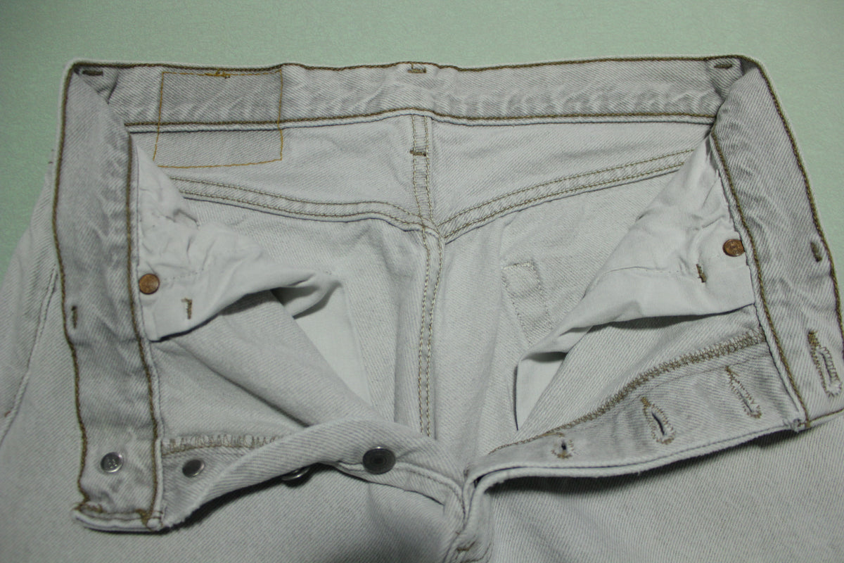 Levis Button Fly 501 Vintage 90's Denim Grunge Punk Garage Jeans  Made in USA!!