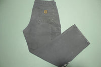 Carhartt Vintage Distressed B136 Double Knee Front Work Construction Utility Pants GVL