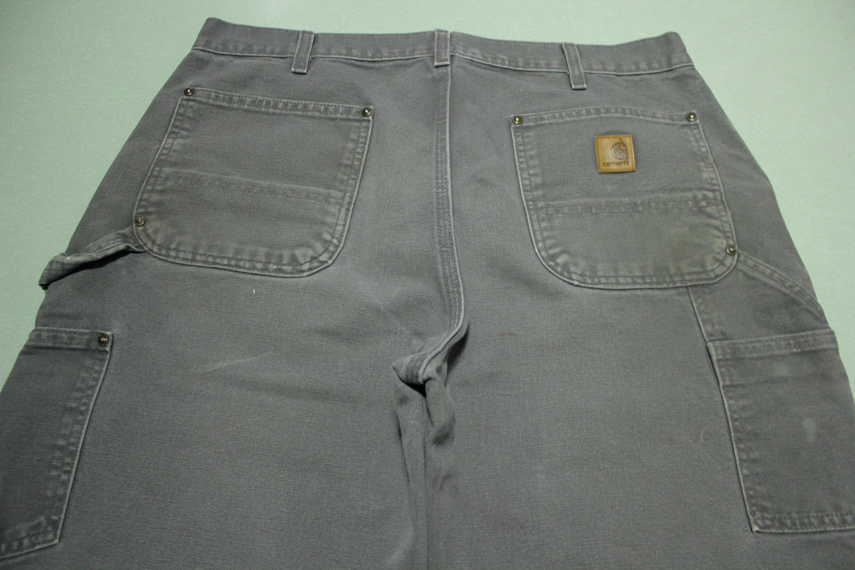 Carhartt Vintage Distressed B136 Double Knee Front Work Construction Utility Pants GVL