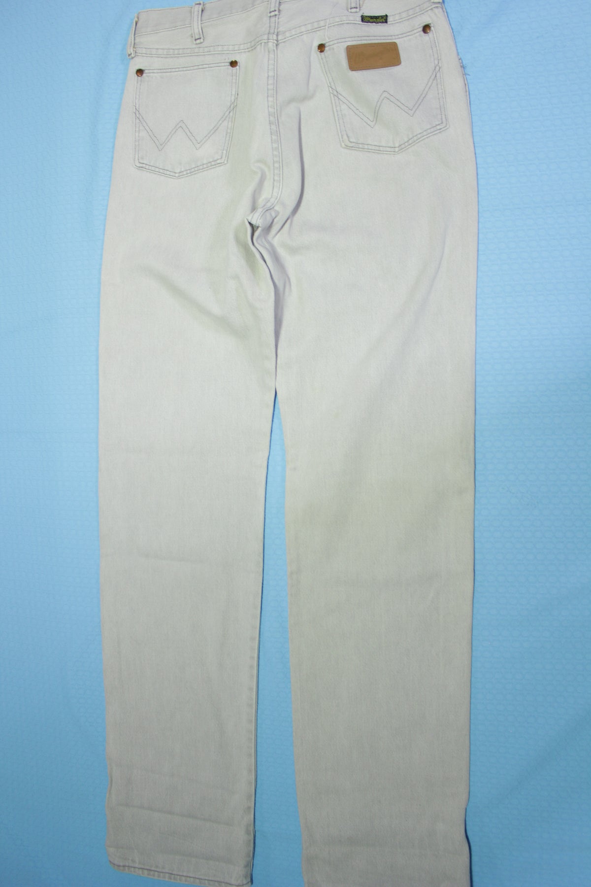 Wrangler Paper Tag 13MWZPG Vintage Straight Leg 80's Made in USA Denim Jeans