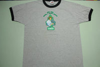 Bob Ross Paints 00's Licensed Promo Ringer T-Shirt This Tree Needs A Little Friend