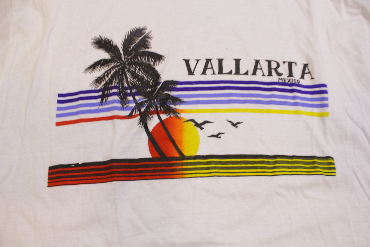 Vallarta Mexico Beach Sunset Single Stitch Vintage 80's T-Shirt