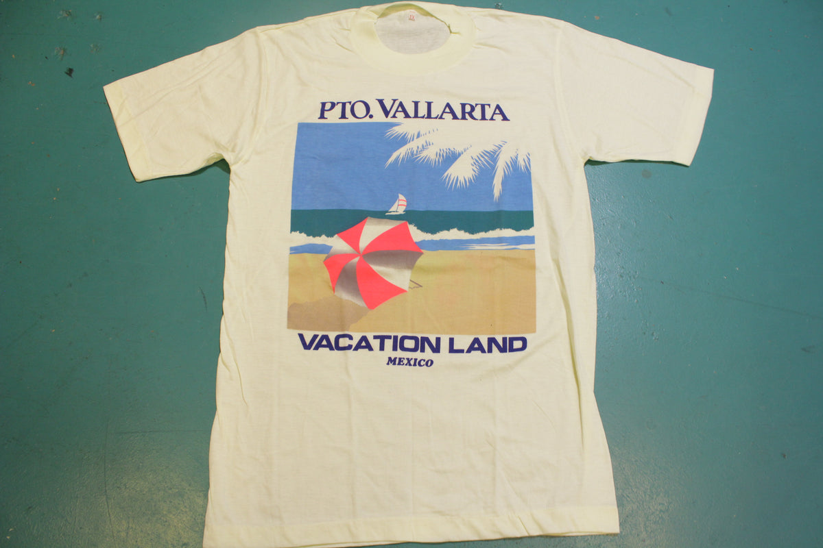 Vallarta Mexico Vacation Land Single Stitch Vintage 80's T-Shirt