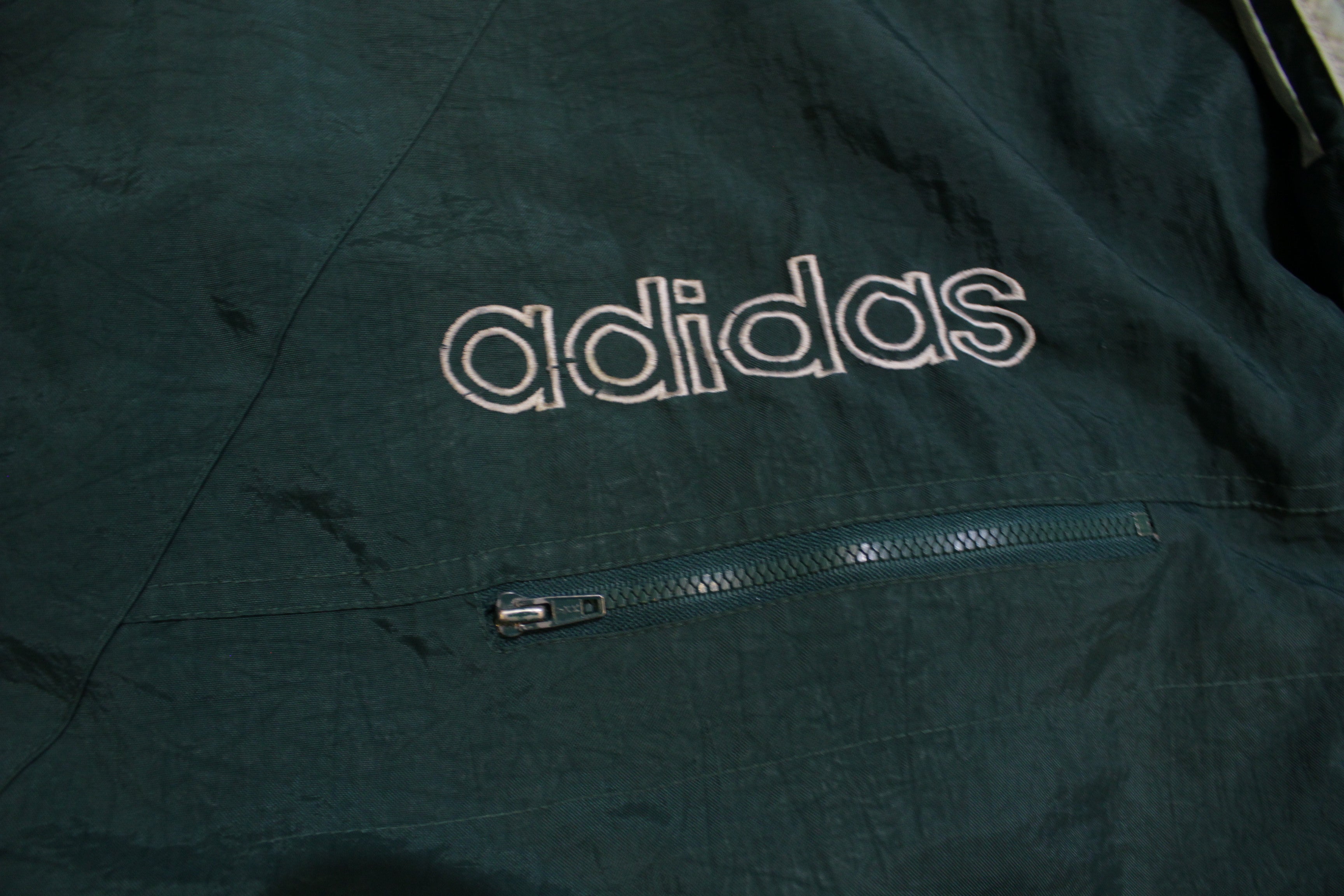 Vintage green adidas hoodie sale