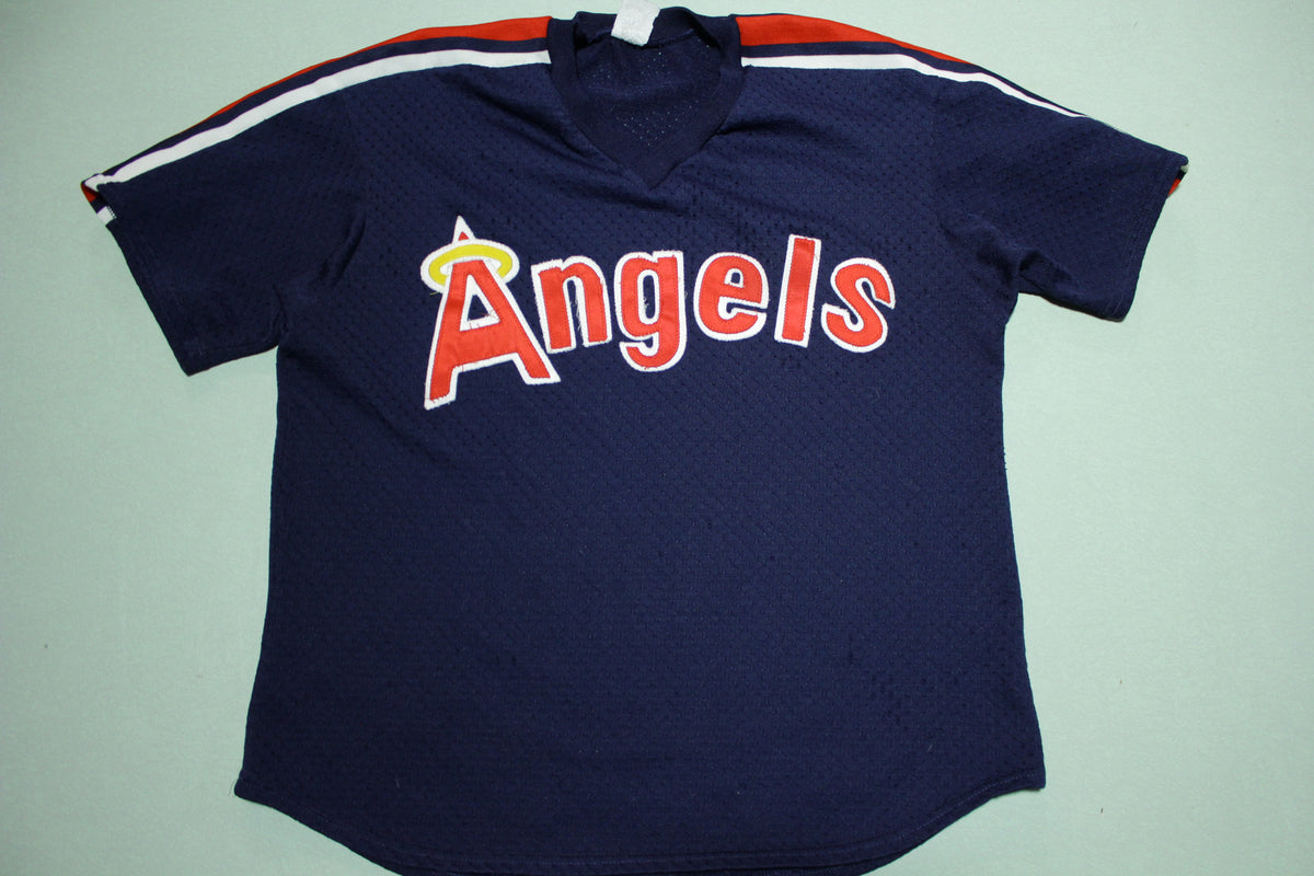 Anaheim Angels Vintage 80's Baseball Mesh Jersey – thefuzzyfelt