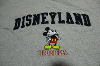 Mickey Mouse Disneyland Mickey Inc Vintage 90's Single Stitch USA Embroidered T-Shirt