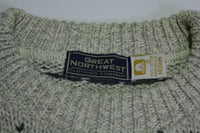 Great Northwest Made in USA Vintage 1980's  Fireplace Cotton Sweater