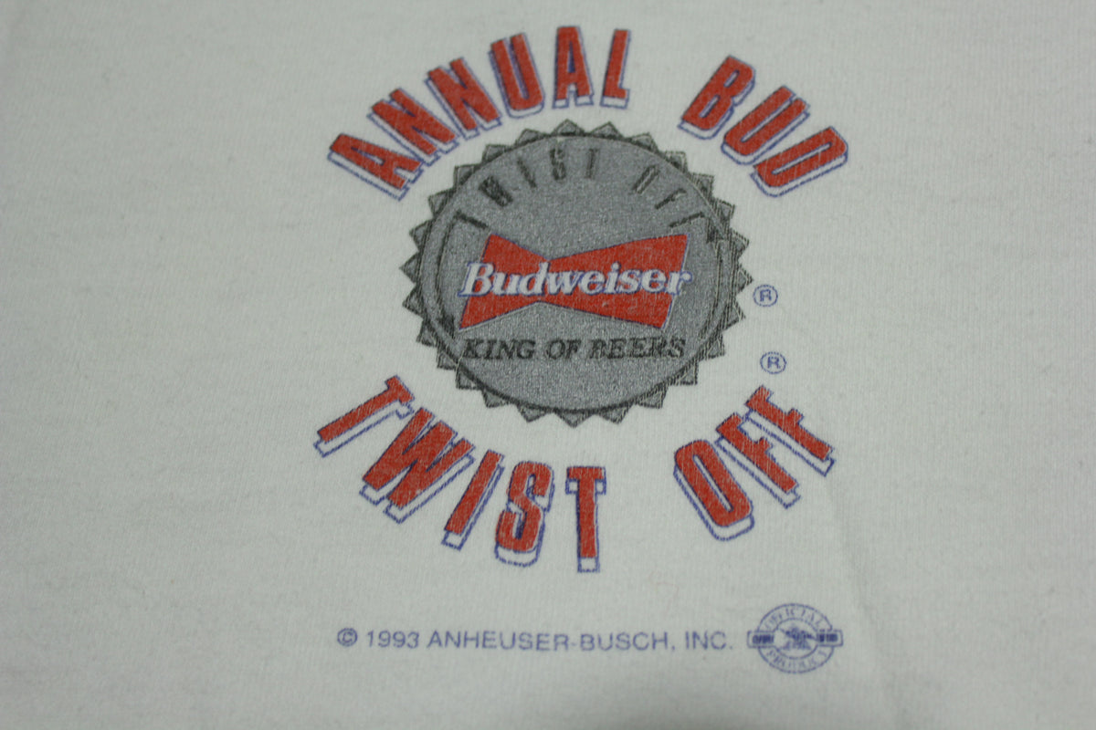Budweiser Annual Twist Off 1993 Vintage 90's Bottle Cap Made in USA T-Shirt