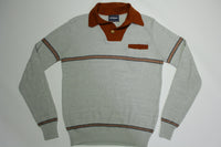 Campus Made in USA Vintage 80's Striped Polo Sweater