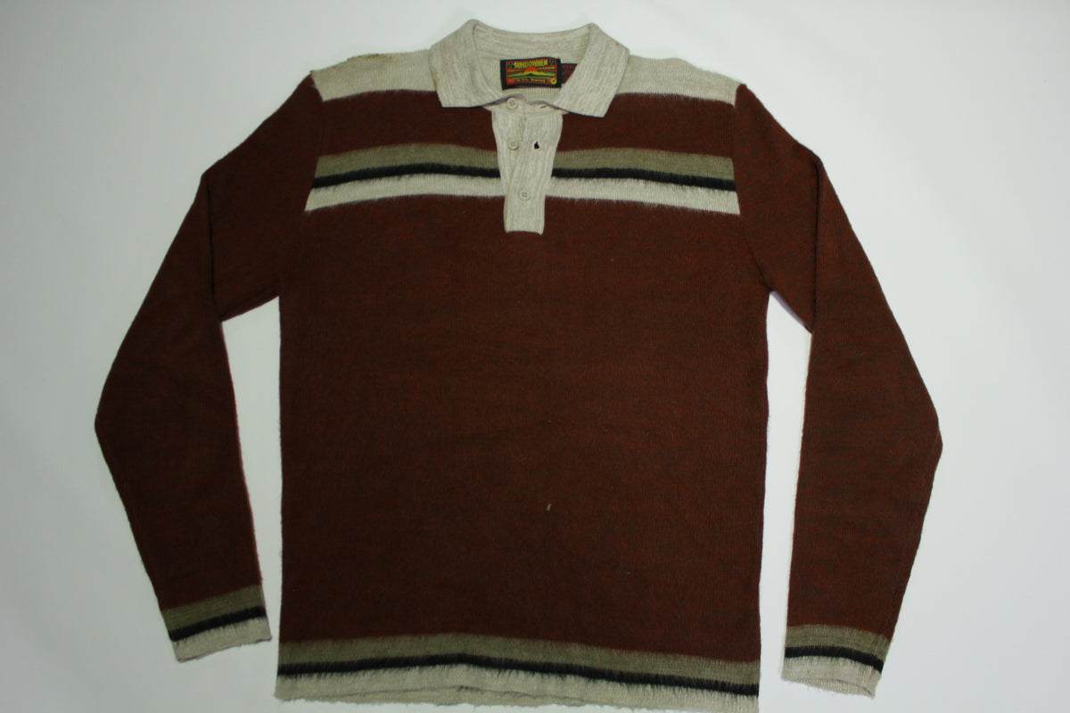 Sundowner Erika Strasberg Vintage 80's Striped Polo Sweater