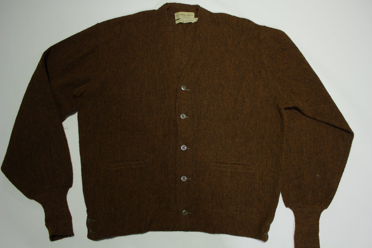 Towne and King California Vintage 60s Alpaca Wool Cardigan Sweater