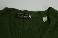 Columbia Knit Thunderbird Portland Oregon Vintage 60's Wool Cardigan Sweater