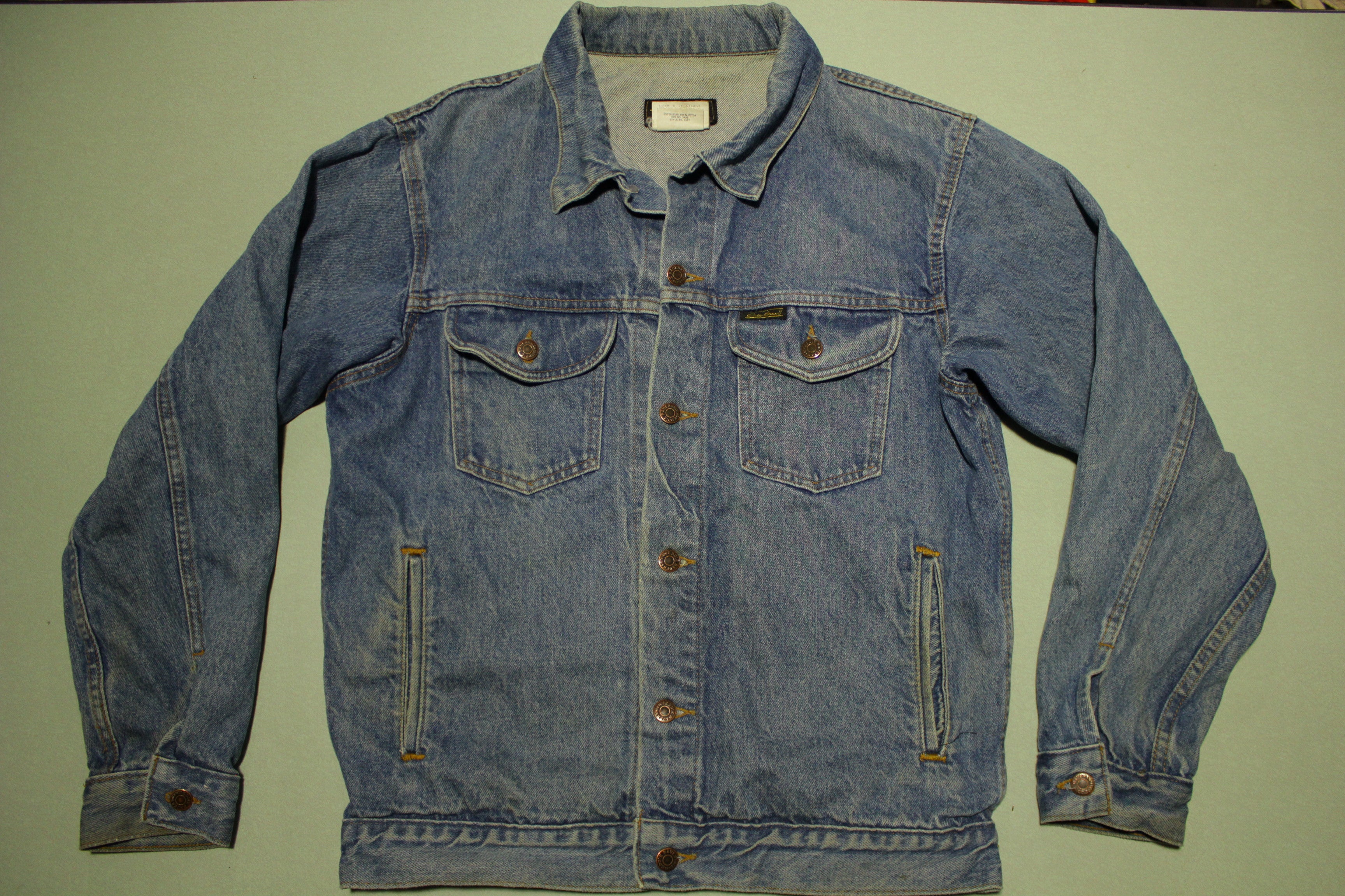 Eddie bauer jean jacket hot sale vintage