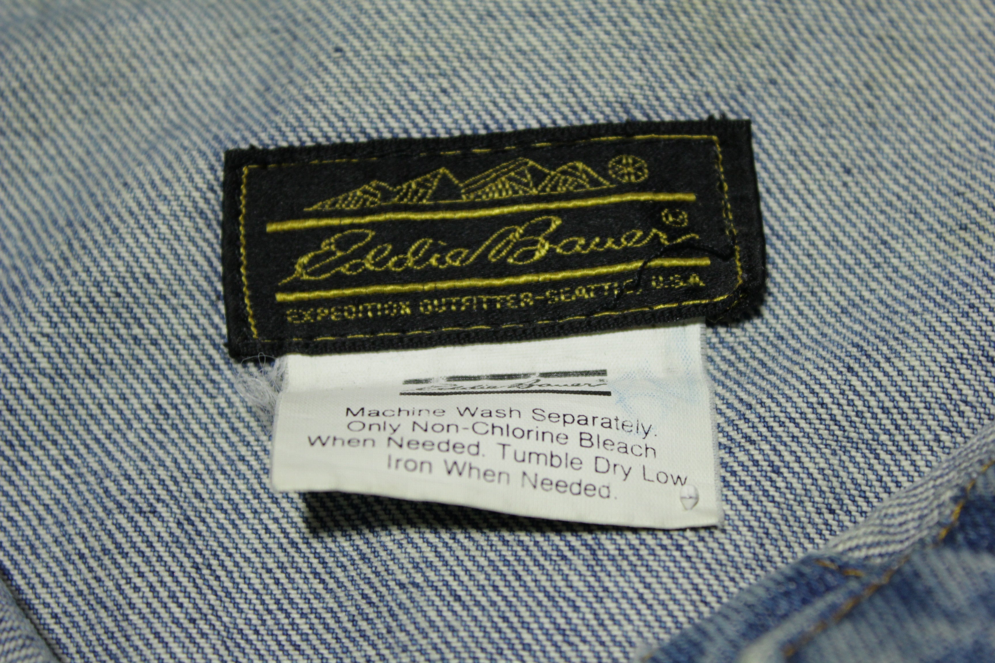 Vintage Eddie Bauer Denim Jean Jacket Size Women Medium 