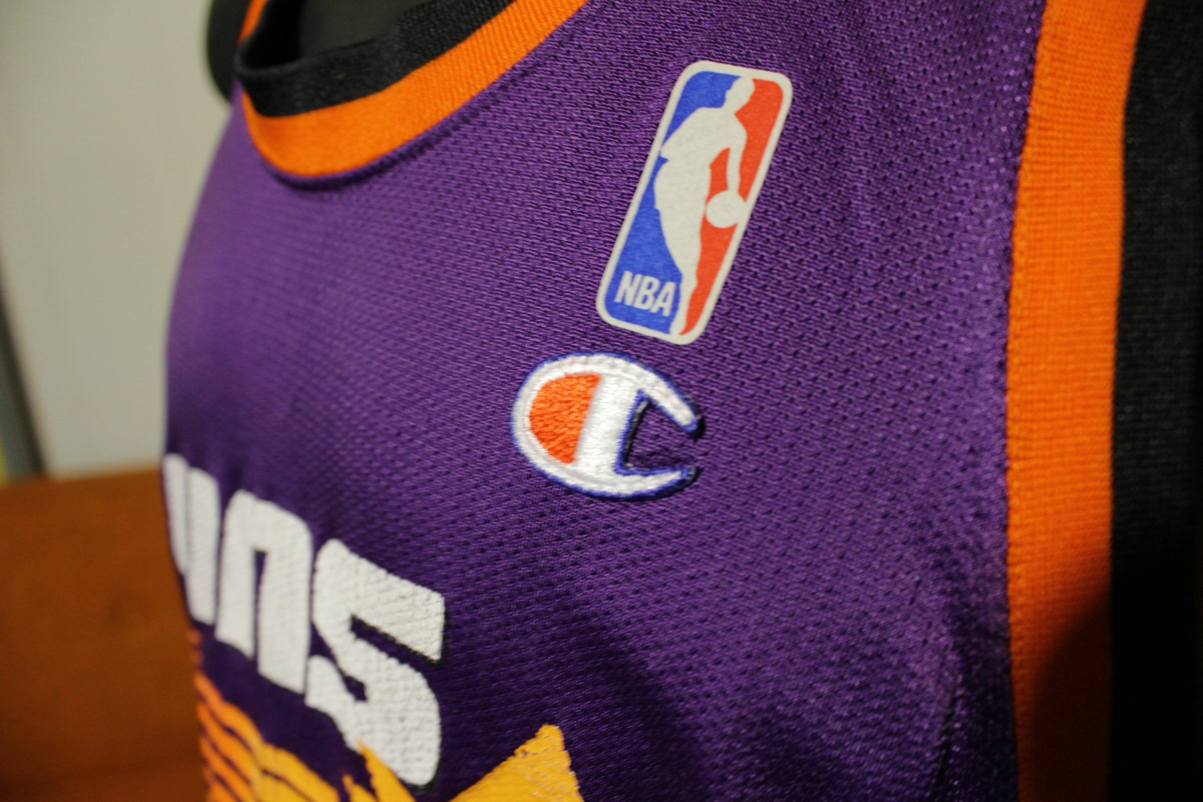 Vintage Champion Phoenix Suns Charles Barkley #34 Purple Jersey Size 36