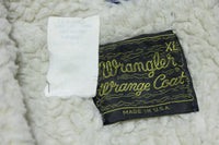 Wrangler Wrange Coat Sherpa Lined Made in USA Vintage 70s Denim Jean Jacket
