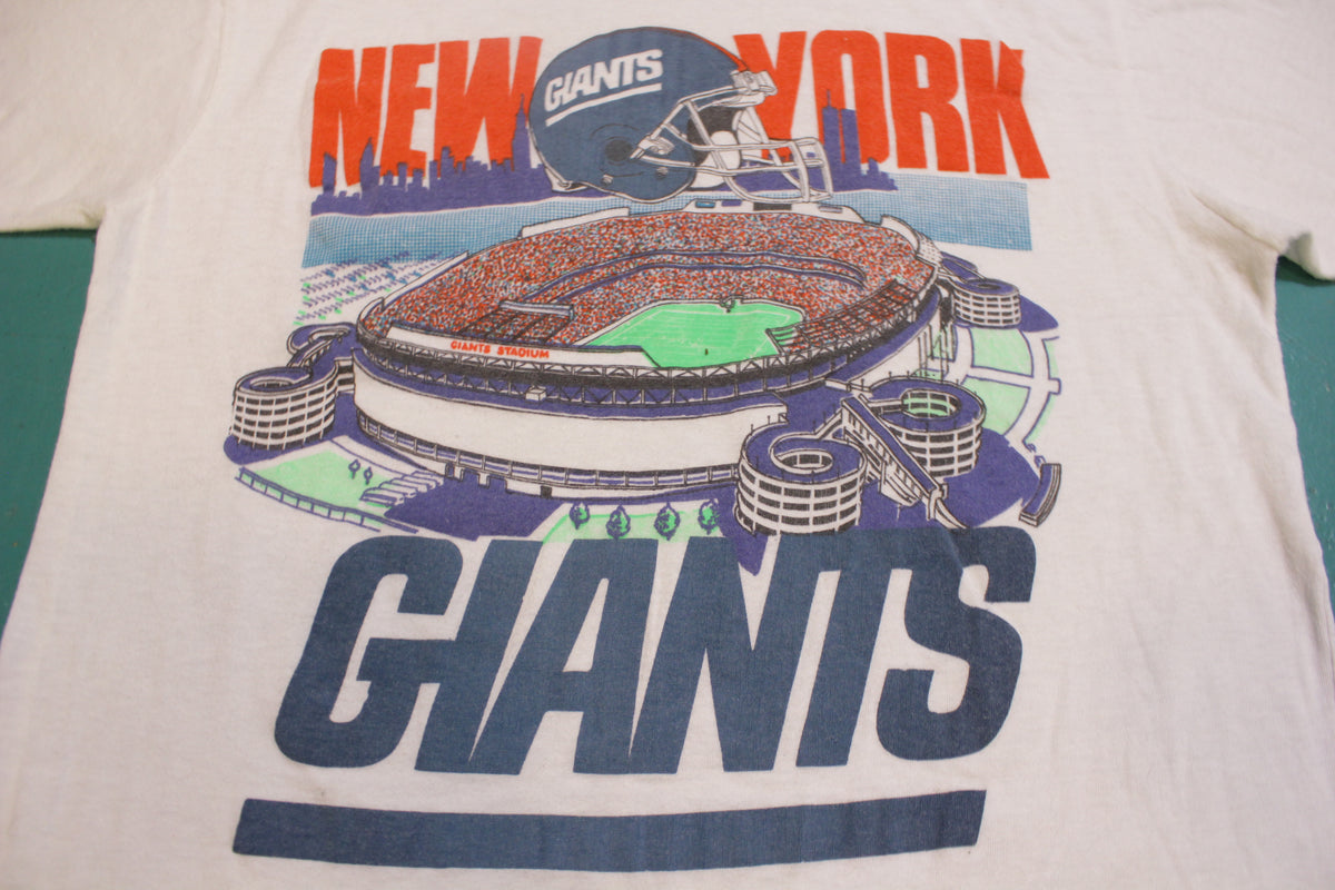 New York Giants Stadium Helmet Vintage 80's Spalding USA T-Shirt