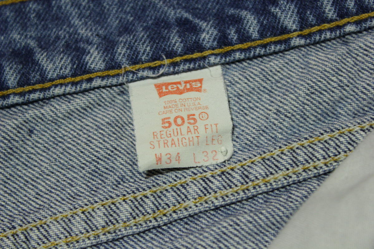 Levis 505 Vintage 80's Made in USA Cutoff Jean Shorts