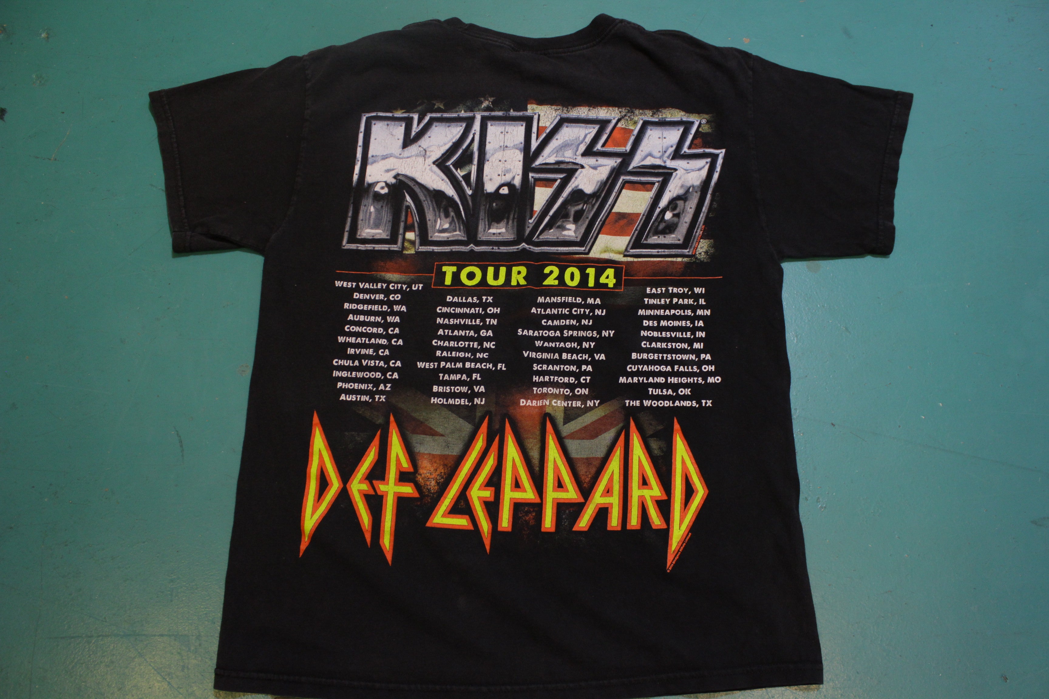 Kiss Def Leppard 40 Year Anniversary Make Up Tour Cities 2014