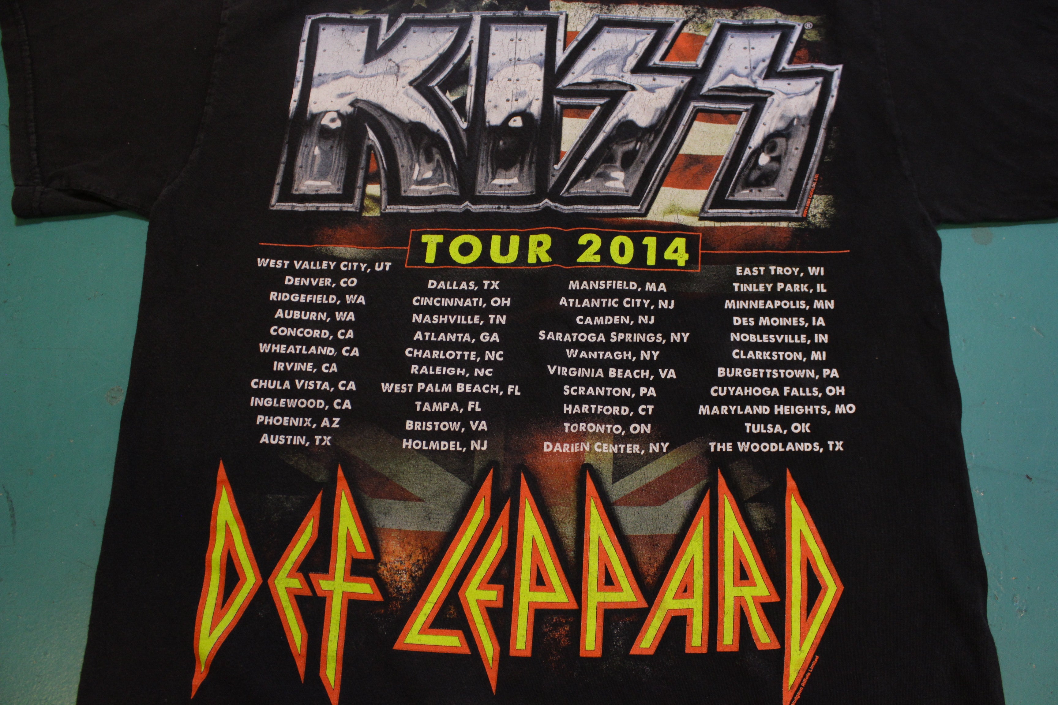 Kiss Def Leppard 40 Year Anniversary Make Up Tour Cities 2014