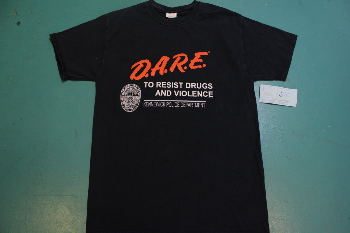 DARE to Resist Drugs and Violence Kennewick Police Department T-Shirt