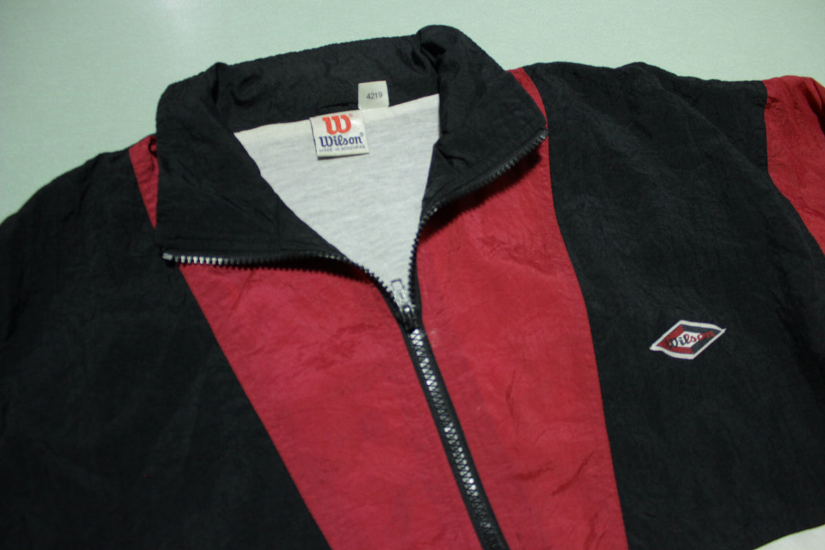 Wilson Sports Vintage 90's Color Block Windbreaker Tri-Color Jacket