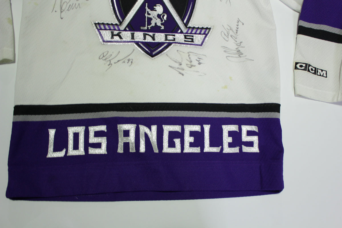 Vtg Los Angeles Kings CCM NHL Hockey Jersey Size XXL LA White Old