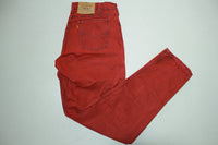 Levis 550 505 Vintage 90's Denim Grunge Punk Jeans Dark Wash Red VERY RARE