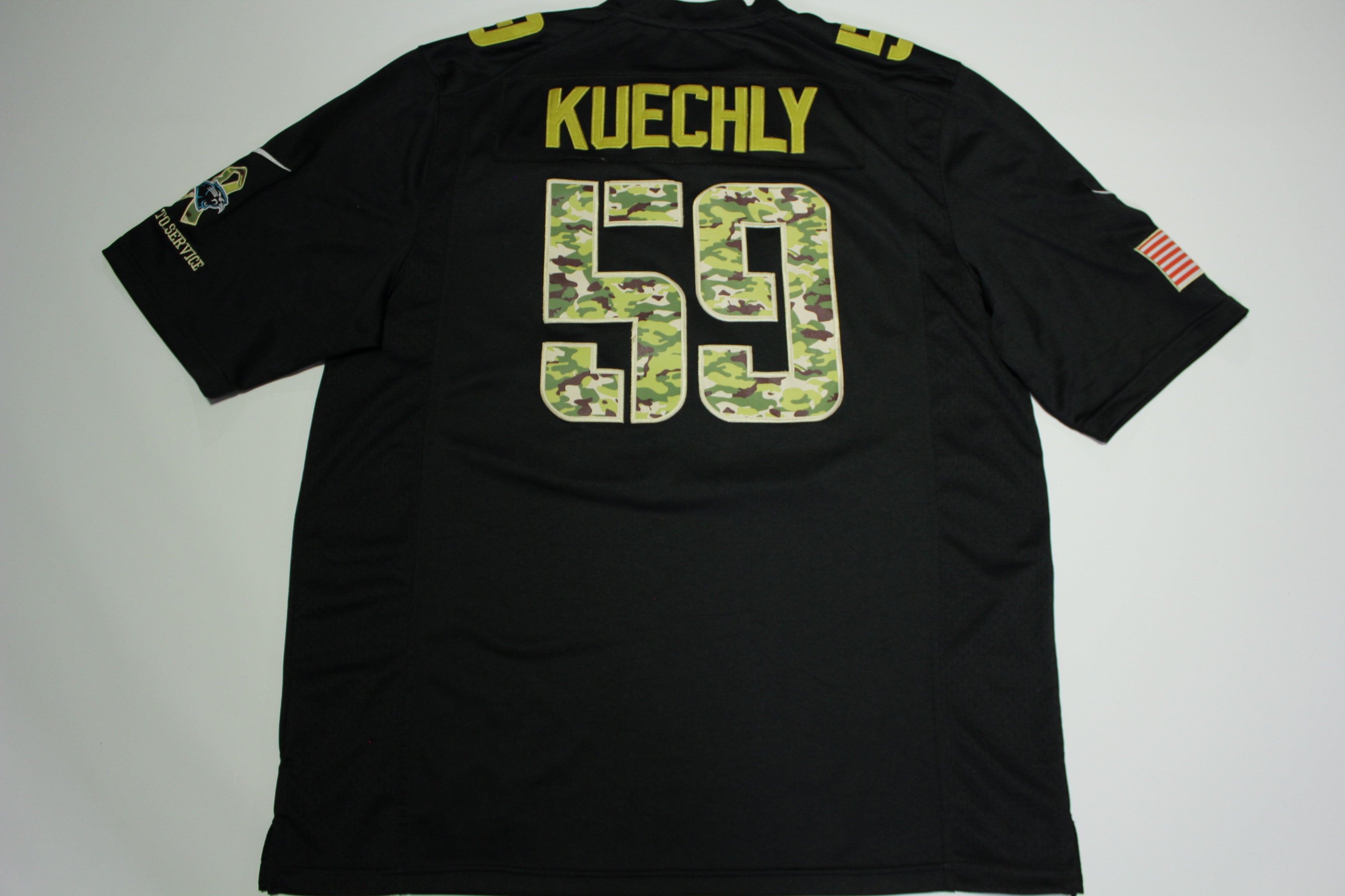 Luke Kuechly Nike Carolina Panthers Camo 50th Super Bowl Football Jers thefuzzyfelt