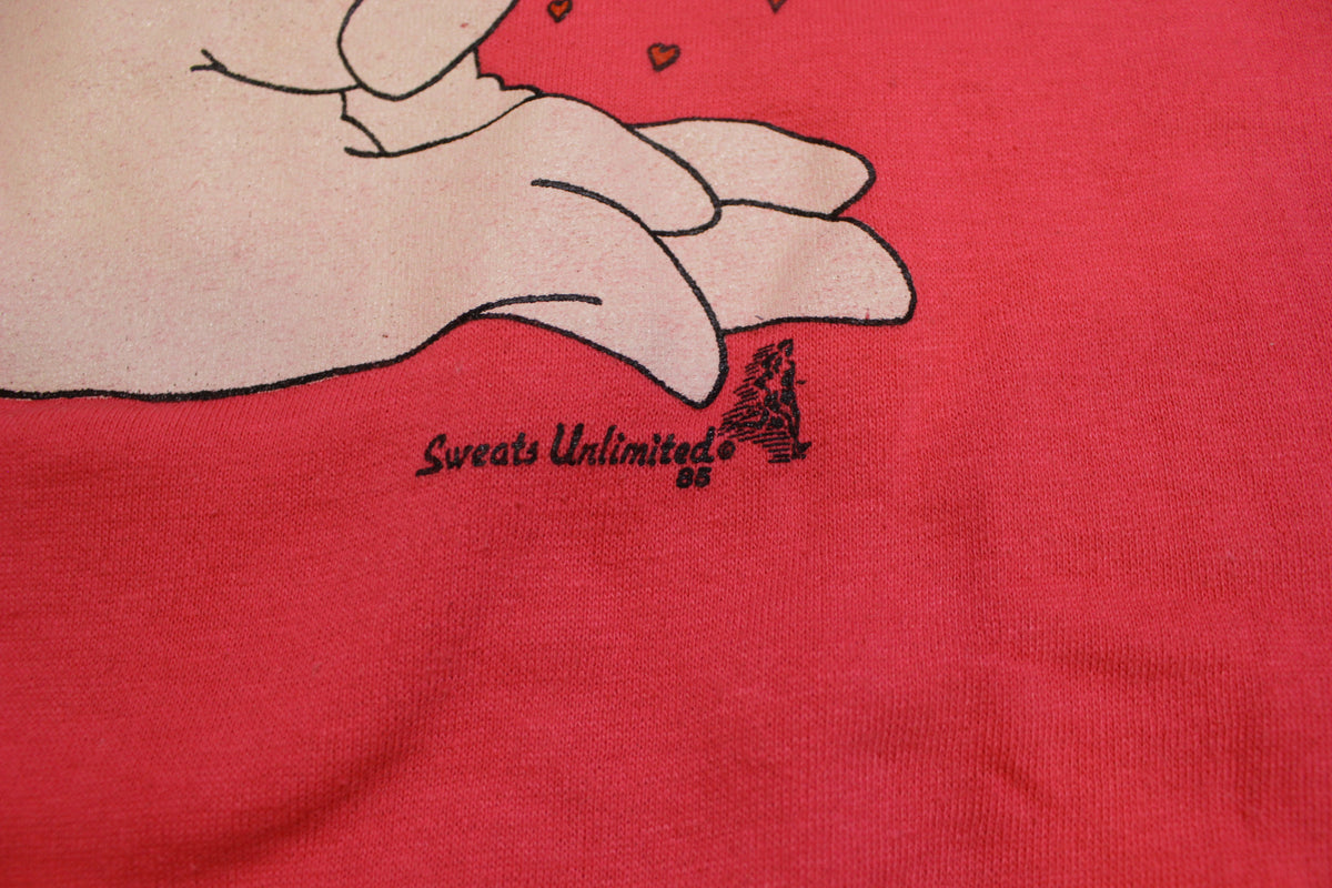 Cuddling Seals 1985 Sweats Unlimited Healthknit Vintage 80's Crewneck Sweatshirt