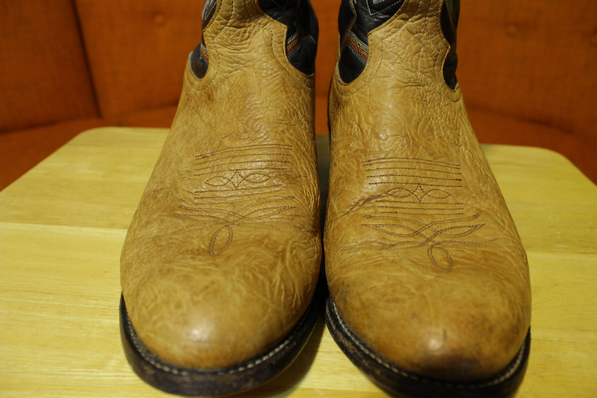 Tony Lama Men's Pecan Taurus Shoulder Cowboy Boot Round Toe - 6184C 10.5D