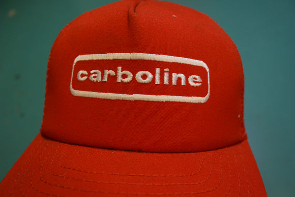 Carboline 80's Vintage Deadstock Snapback Trucker Cap Hat