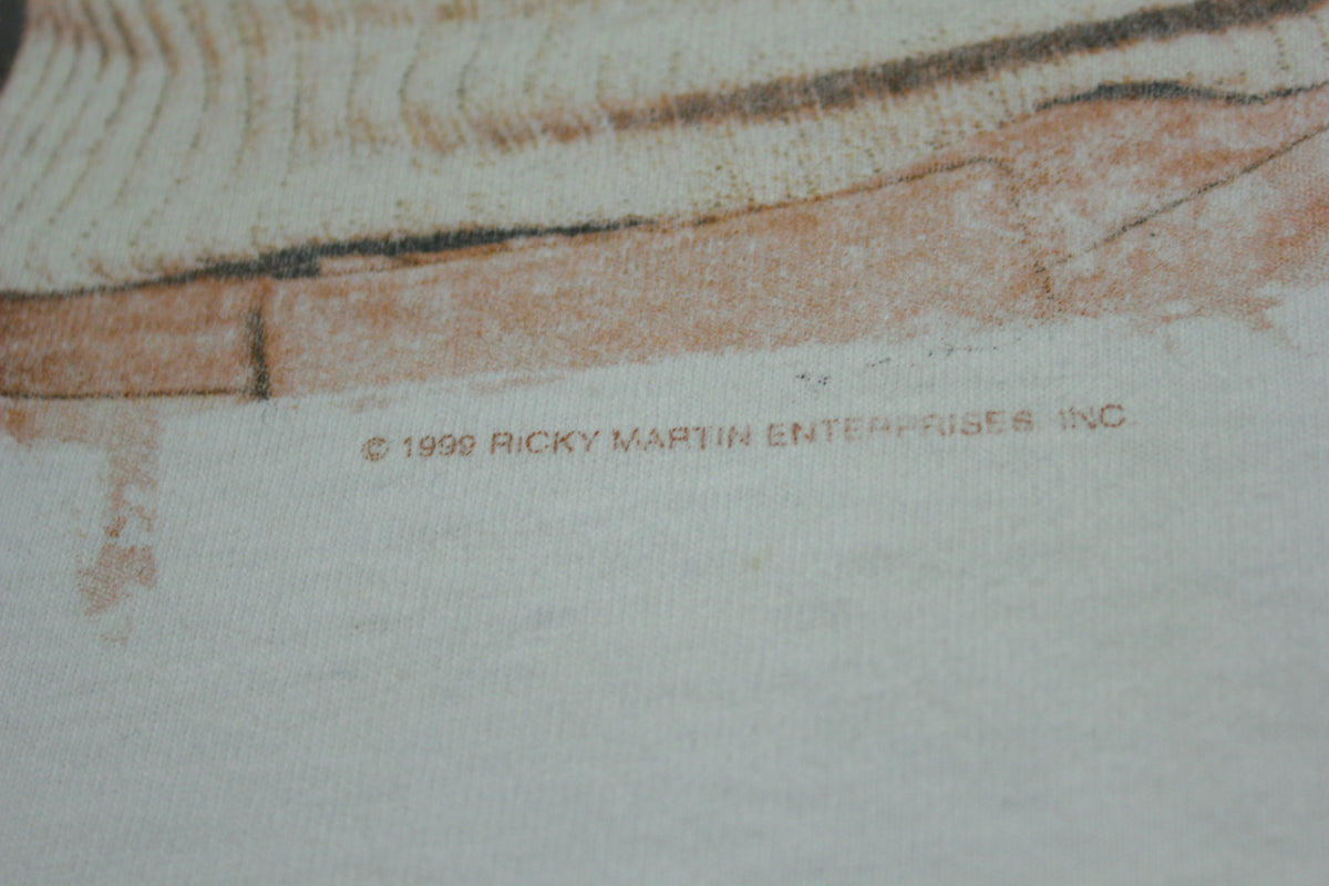 Ricky Martin Vintage 1999 Tultex 90's Livin' La Vida Loca T-Shirt