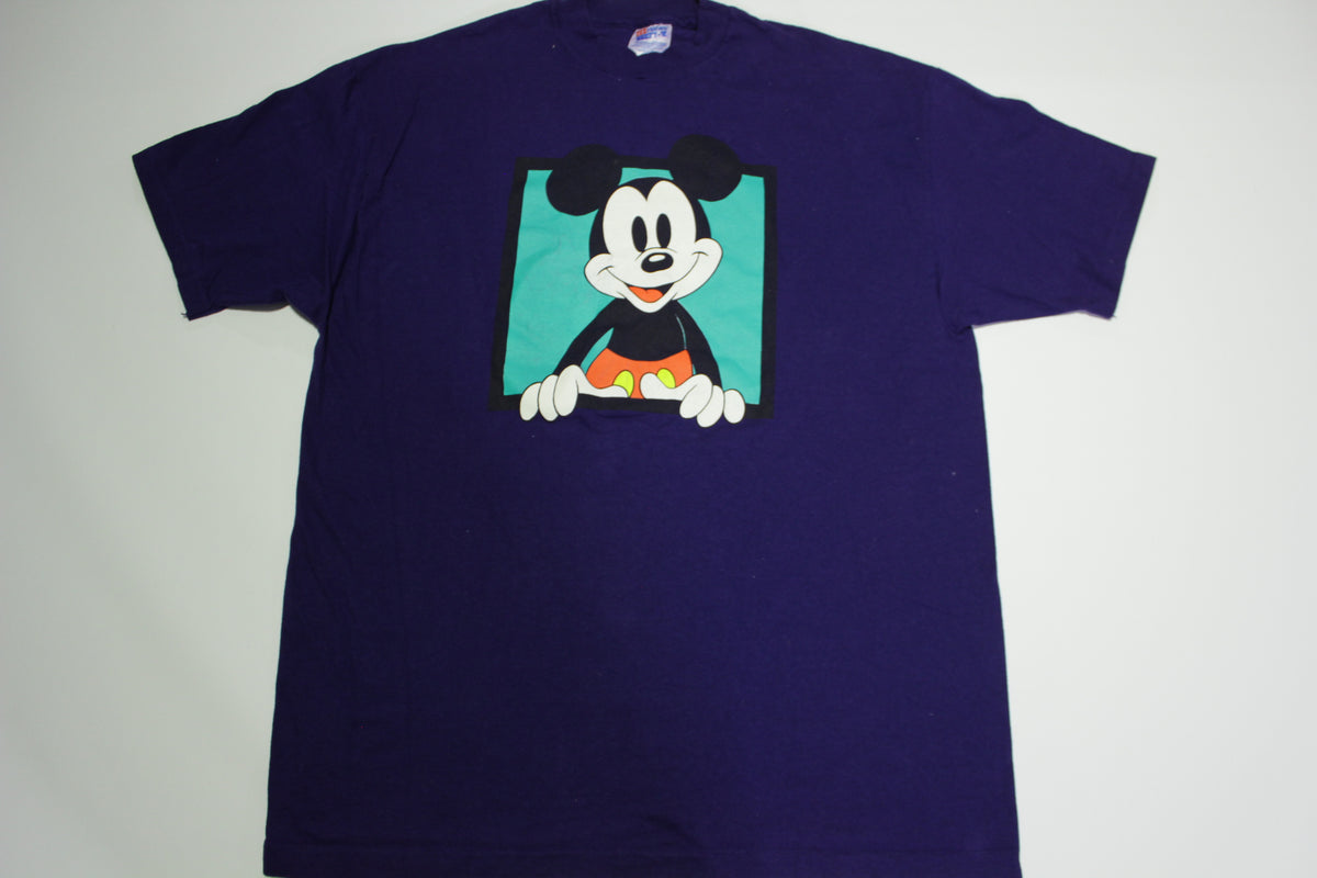 Mickey Mouse Peek-A-Boo Vintage 90's Made in USA Hanes Single Stitch Disney T-Shirt